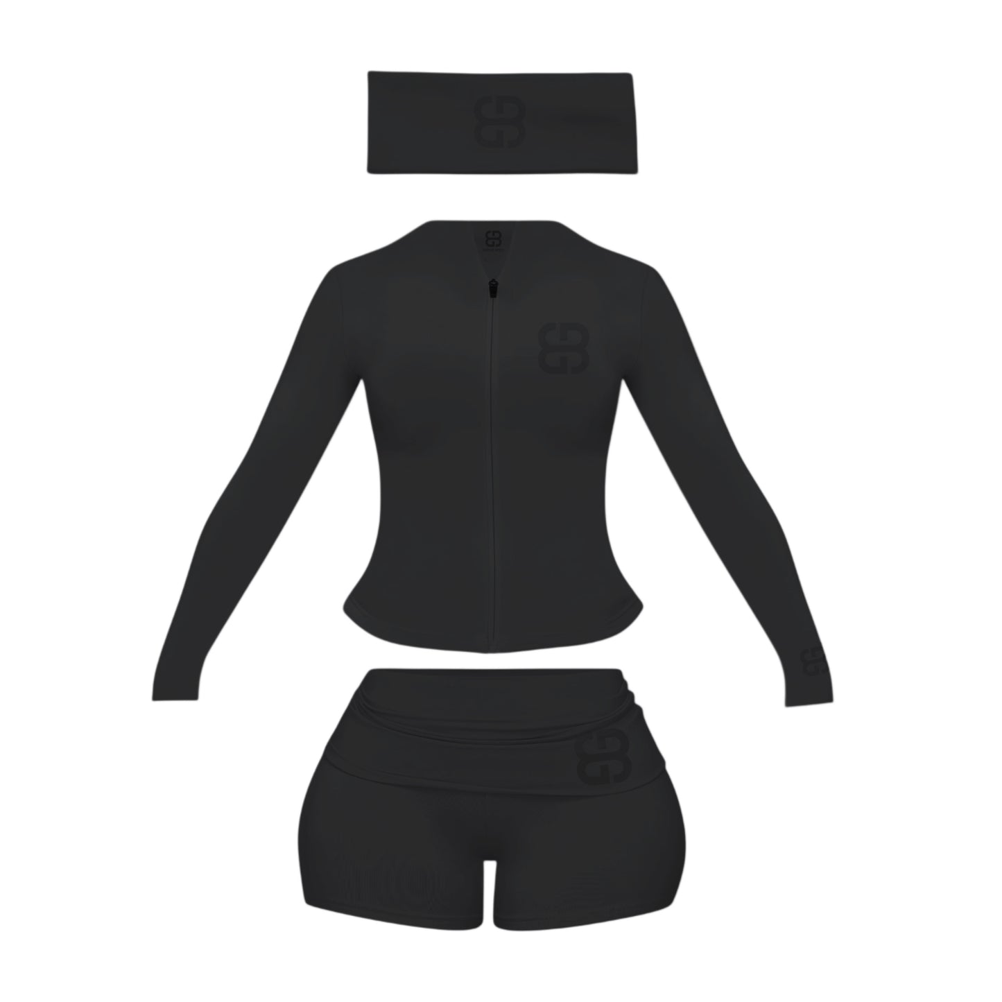 Mini Shorts Set - BLACK
