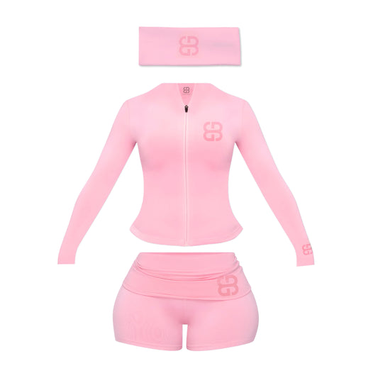 Mini Shorts Set - SOFT ERA GIRL ERA PINK