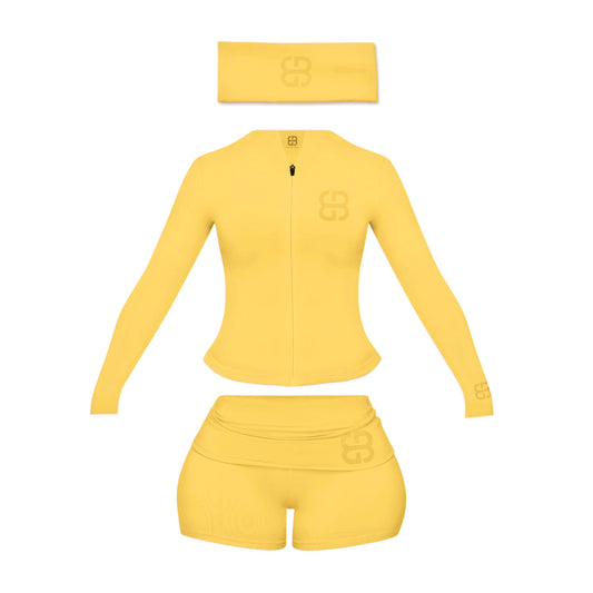 Mini Shorts Set - CANARY YELLOW