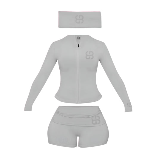 Mini Shorts Set - SMOKE GRAY